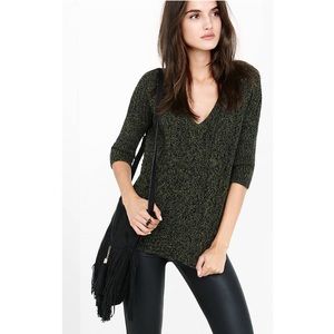 Express Marl Cable London Tunic Sweater